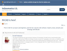 Tablet Screenshot of ingeomatics.com